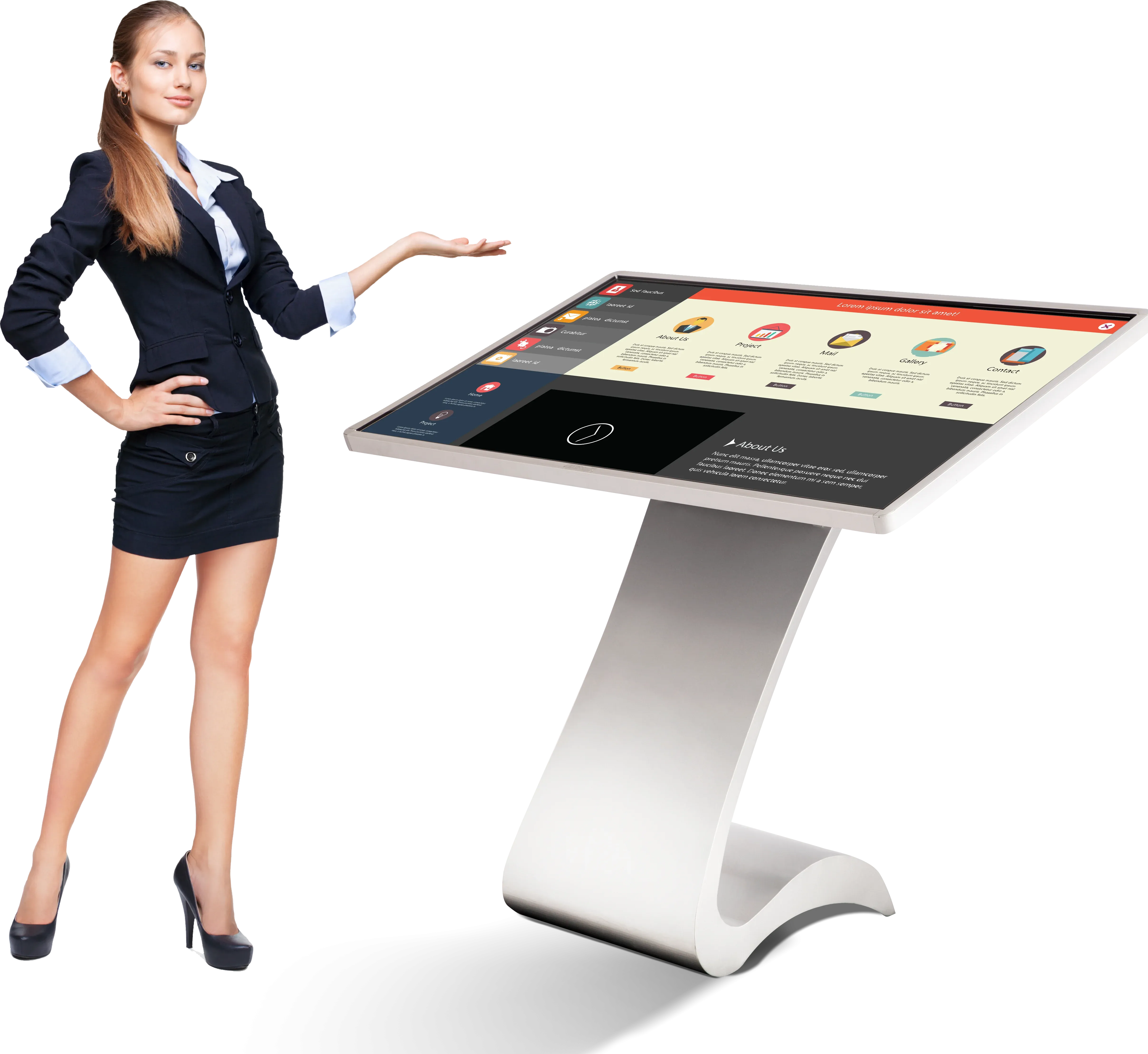 LEDscopic S-Design 4K - Touch Screen Computer Kiosk