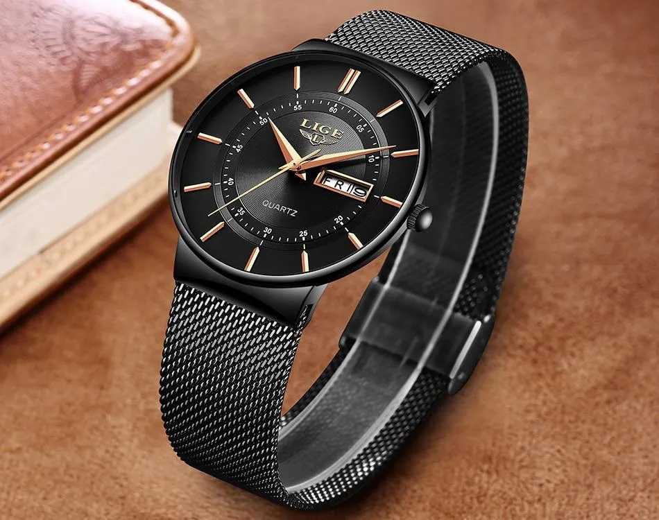 LG9949 - Men's Stainless Steel Waterproof Quartz Watch