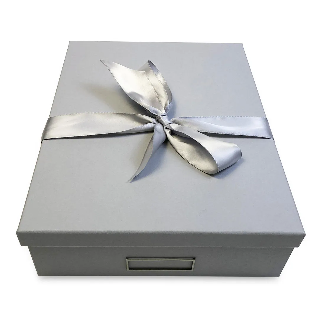 light-grey BIG keepsake box (socks sold separately) - holds up to 30 pairs