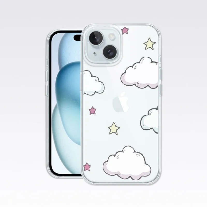 Liitle Clouds with Stars Clear Silicon Cover