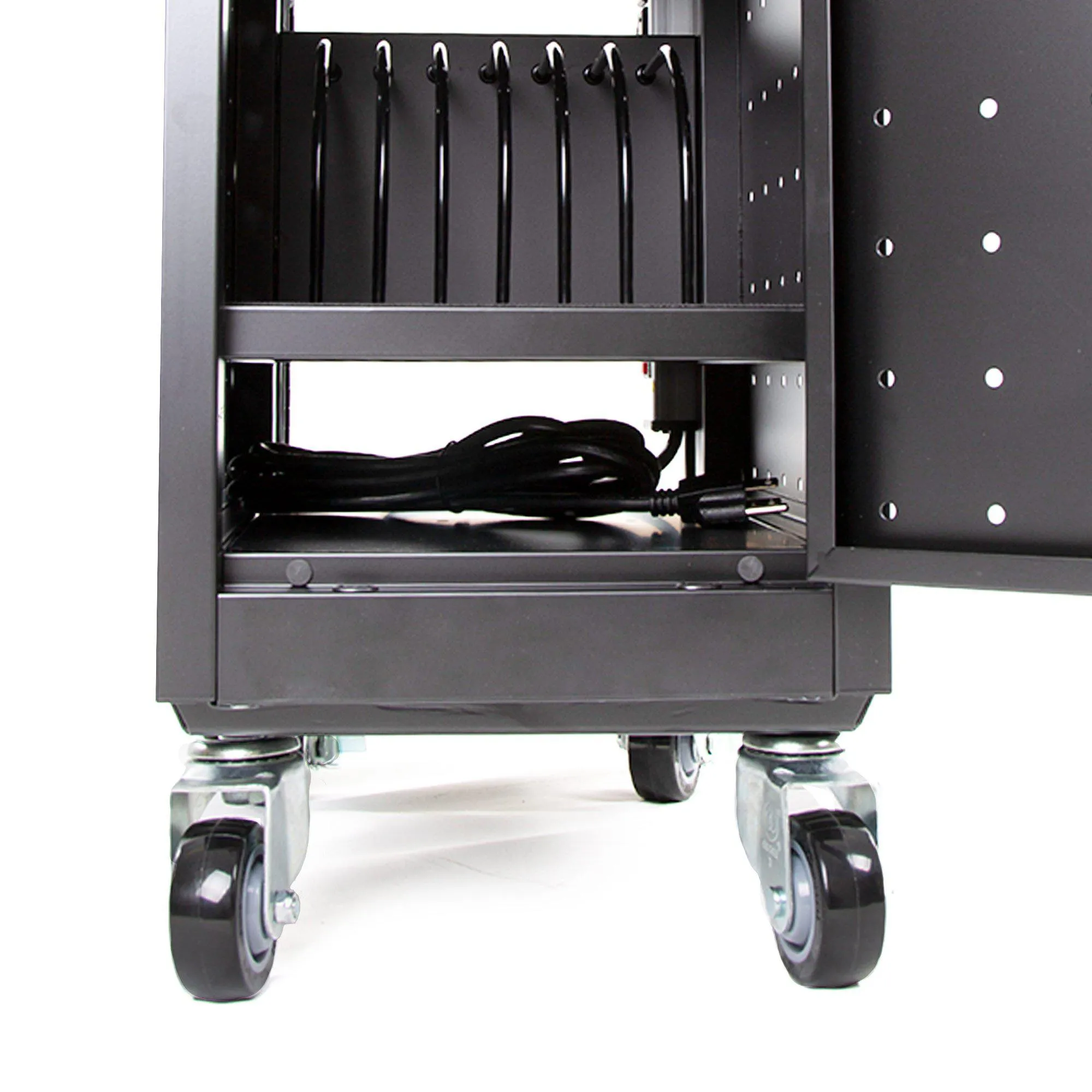 Line Leader Compact Mobile Charging Cart - Holds 16 Devices