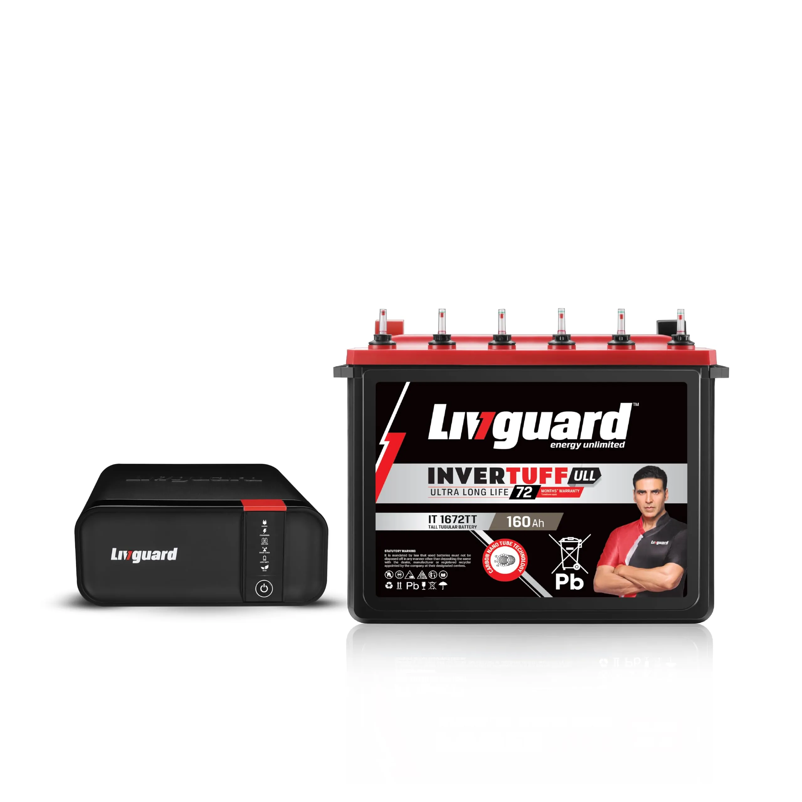 Livguard LGS1100i | 900 VA/12V Inverter | IT 1672TT 160 Ah Battery | 72 Months Warranty | Inverter and Battery Combo for Home and Office | Free Installation