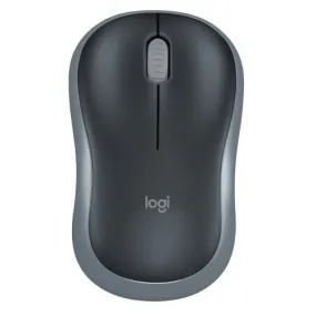 Logitech M185 Wireless Mouse� - Grey - Optical - Wireless - Radio Frequency - 2.40 GHz - Grey - USB - Scroll Wheel - Symmetrical