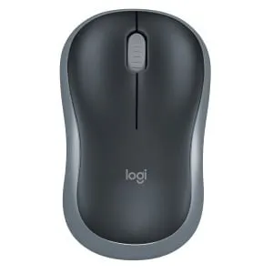 Logitech M185 Wireless Mouse� - Grey - Optical - Wireless - Radio Frequency - 2.40 GHz - Grey - USB - Scroll Wheel - Symmetrical