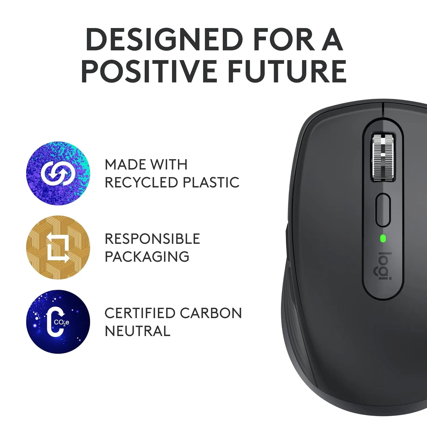 Logitech MX Anywhere 3S Compact Wireless Performance Mouse | 8K DPI | Fast Scrolling | Programmable Buttons