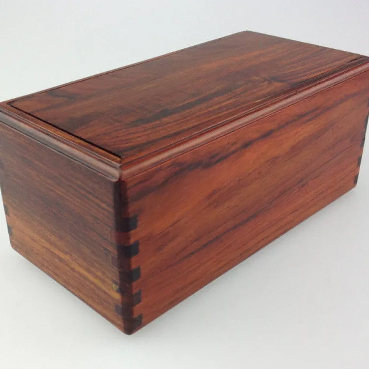 Mahogany red wood jewelry cartridge puzzle box - Free Shipping to N.A.