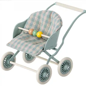 MAILEG Stroller, Baby Mice - Mint