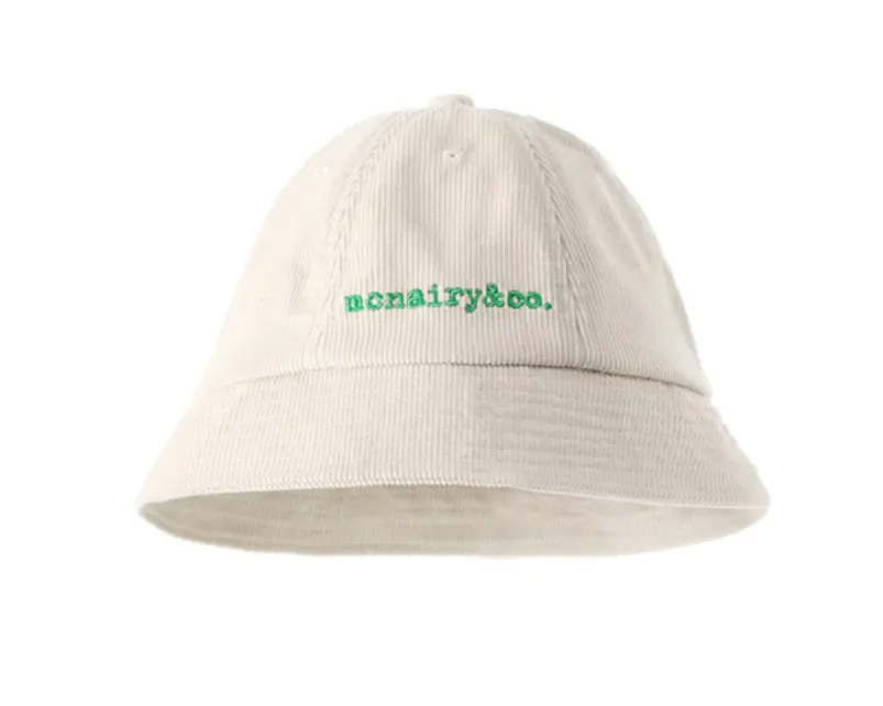 MCNAIRY & CO CORDUROY BUCKET HAT SAND - GILLIGAN