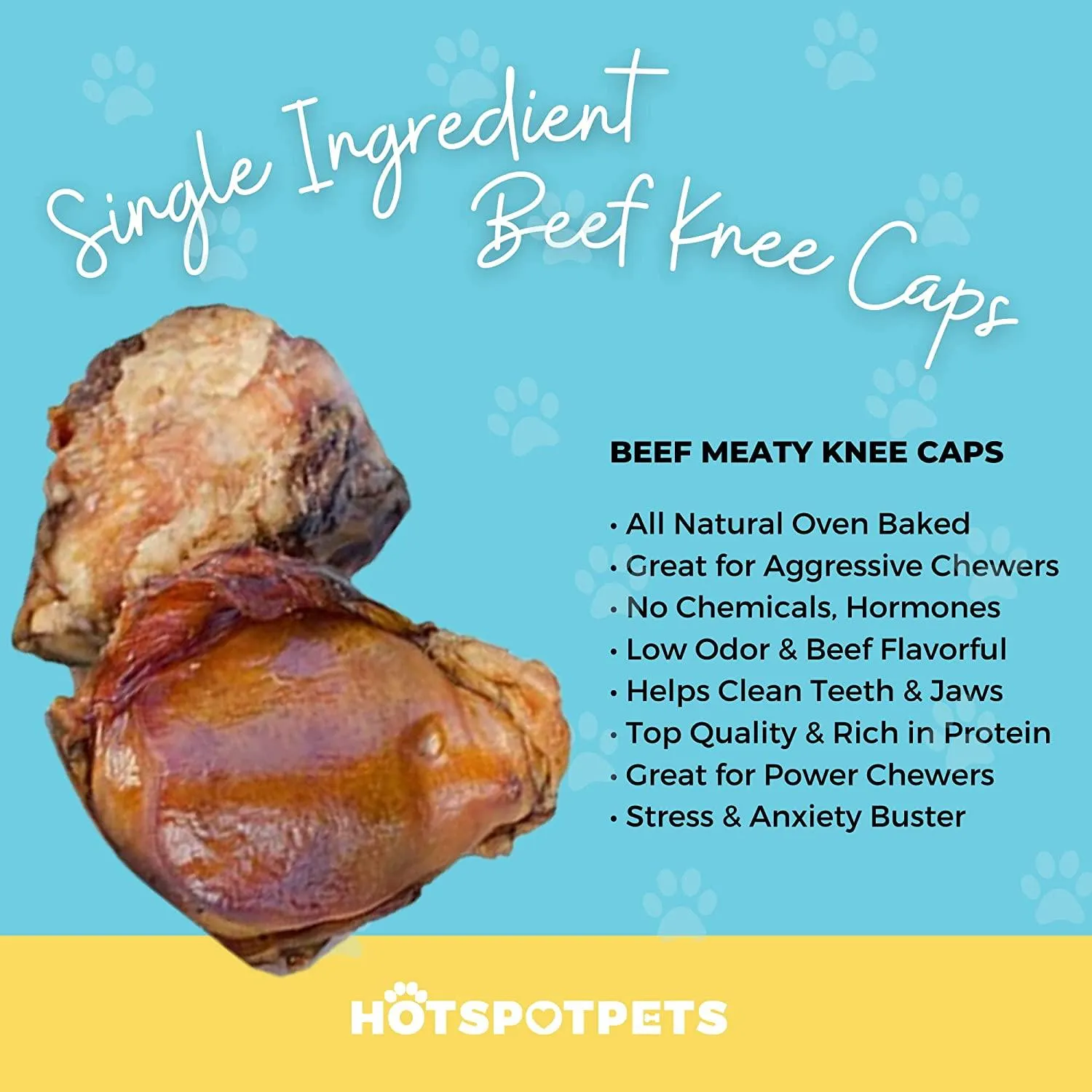 Meaty Beef Knee Cap Bones for Dogs