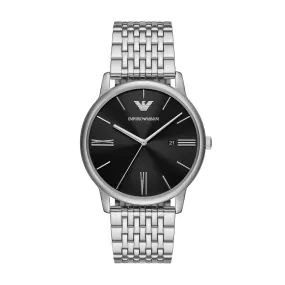 Men Minimalist Black 42mm Watch