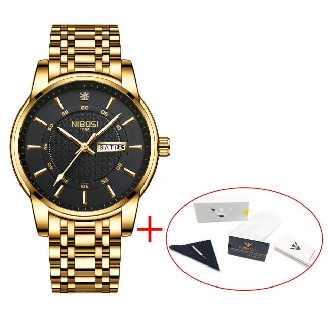 Men Waterproof Business Quartz Wristwatch