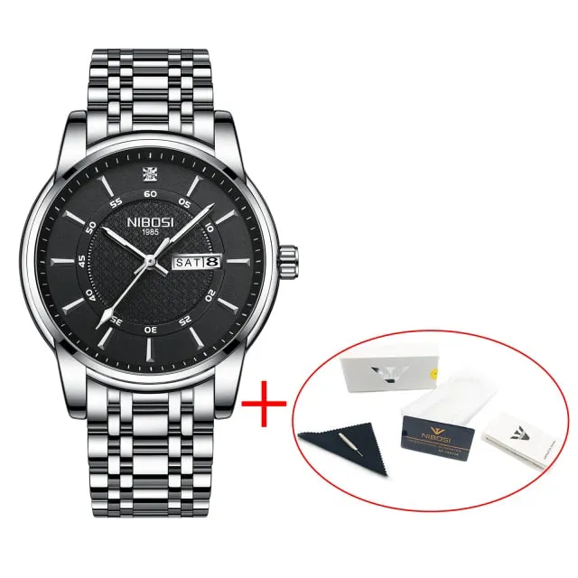 Men Waterproof Business Quartz Wristwatch