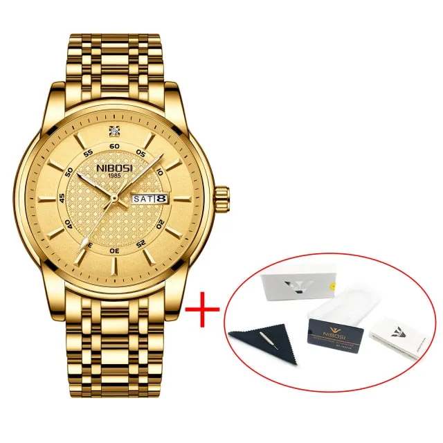 Men Waterproof Business Quartz Wristwatch