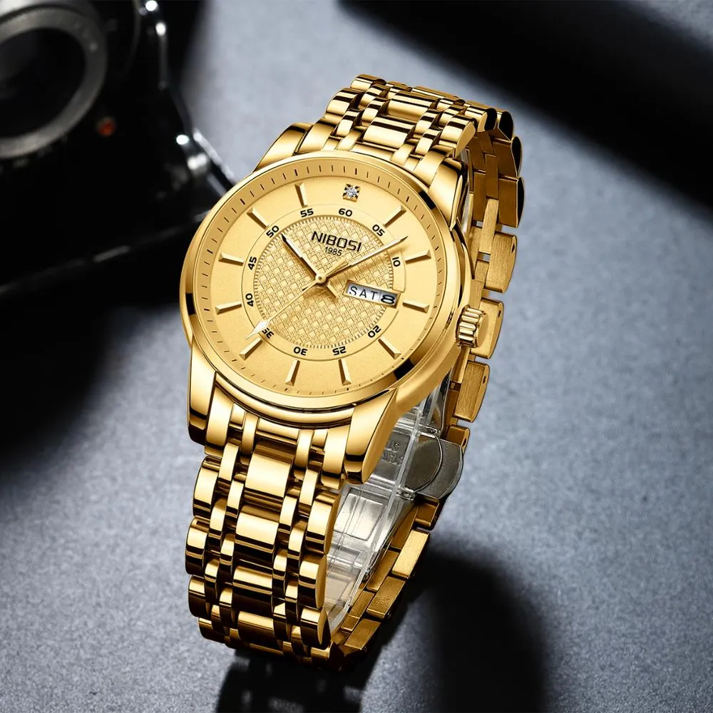 Men Waterproof Business Quartz Wristwatch