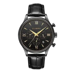 Mens fashion watches - Luxury Brand CUENA  Fashion Men Watch Leather