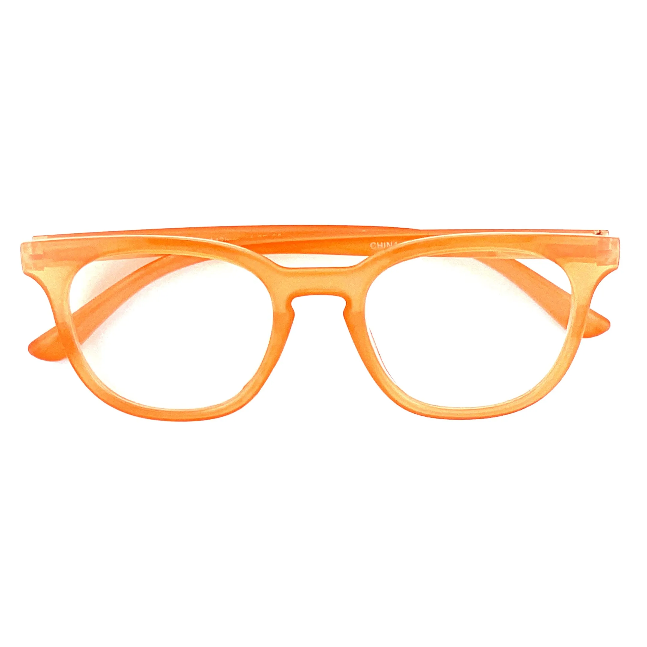 Modern Keyhole Round Keyhole Lens Reading Glasses With Matching Case