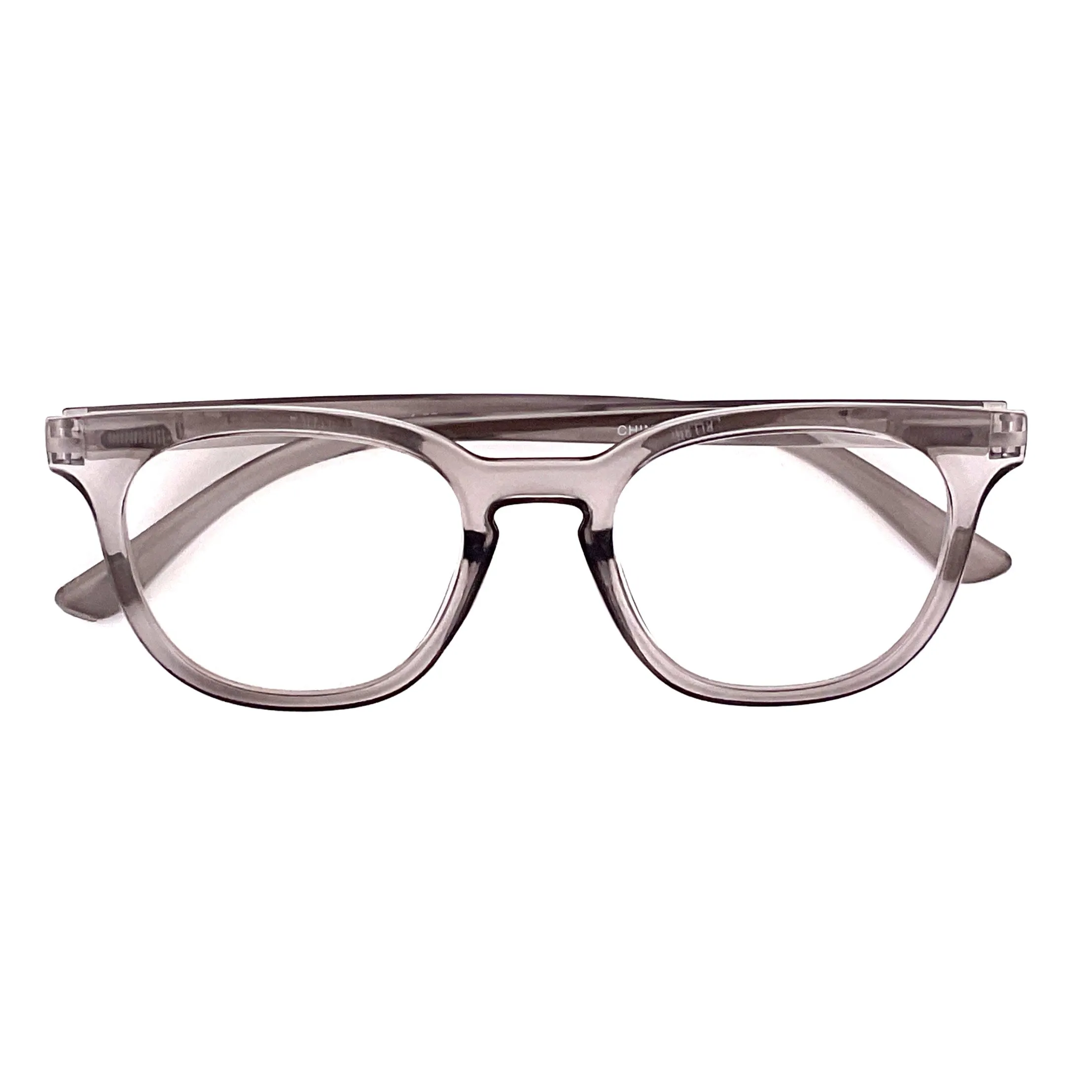 Modern Keyhole Round Keyhole Lens Reading Glasses With Matching Case