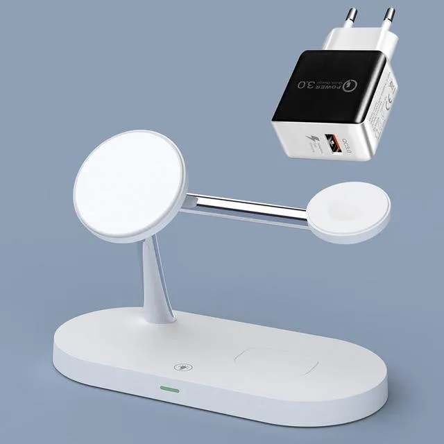 Modern LED Table Lamp for iPhone Samsung Wireless Charger