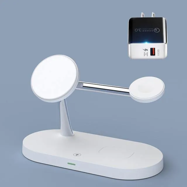 Modern LED Table Lamp for iPhone Samsung Wireless Charger