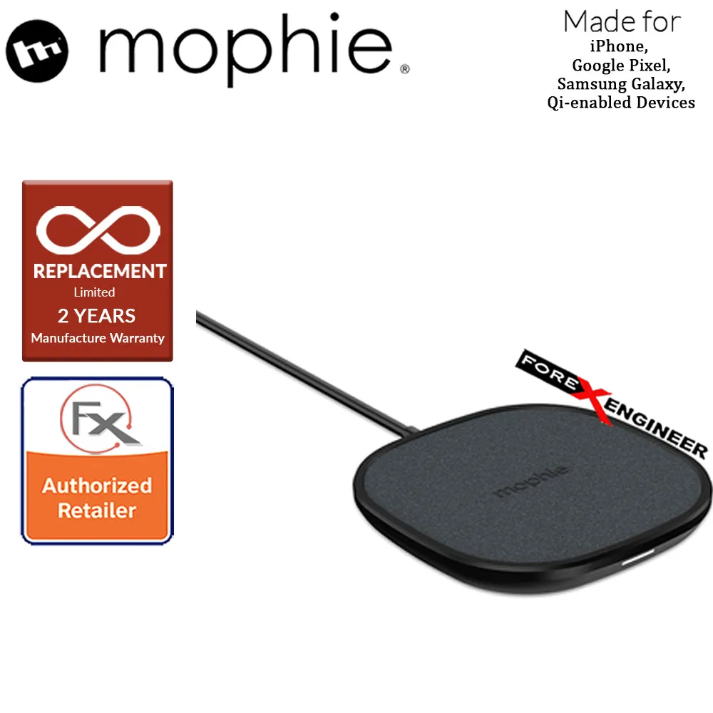 Mophie Wireless Charging Pad ( Fabric ) - 10W compact charging pad for Qi-enabled devices ( Barcode : 848467096613 )