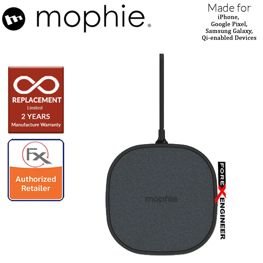 Mophie Wireless Charging Pad ( Fabric ) - 10W compact charging pad for Qi-enabled devices ( Barcode : 848467096613 )