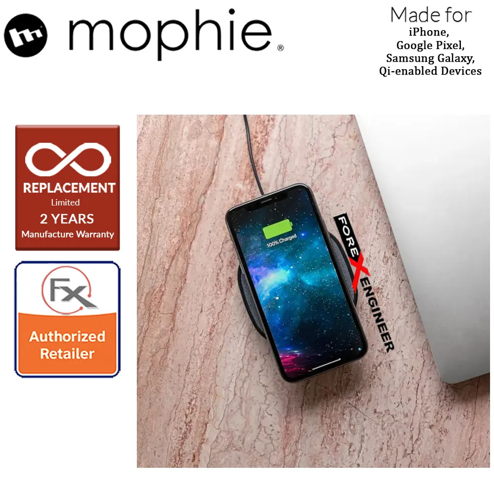 Mophie Wireless Charging Pad ( Fabric ) - 10W compact charging pad for Qi-enabled devices ( Barcode : 848467096613 )