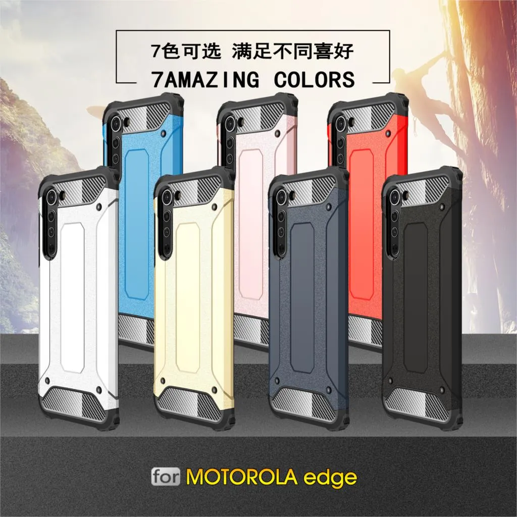 Motorola Case Cover Anti-knock Rugged Armor Back Cover For Moto Edge Silicone Phone Bumper Case For Motorola Edge