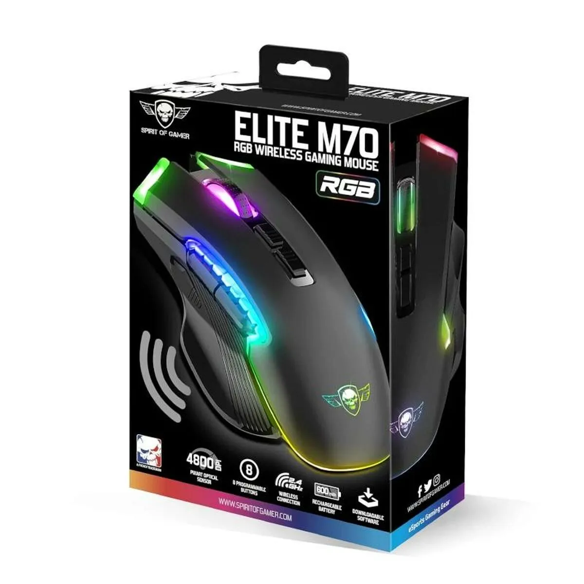 Mouse Spirit of Gamer  Elite M-70 Black