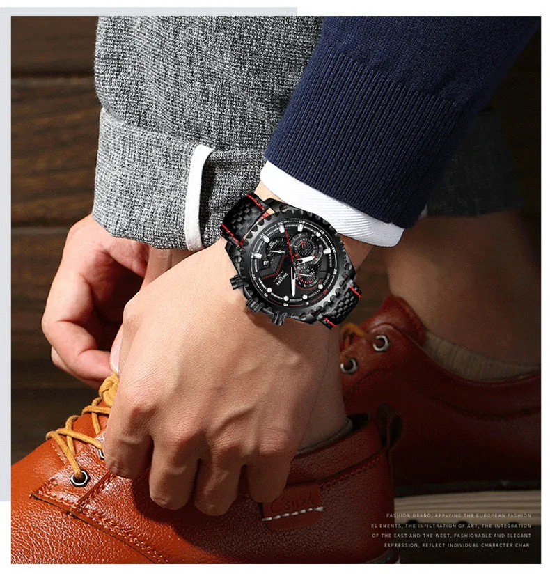 Multifunctional Large Calendar Luminous Waterproof Mechanical Watch