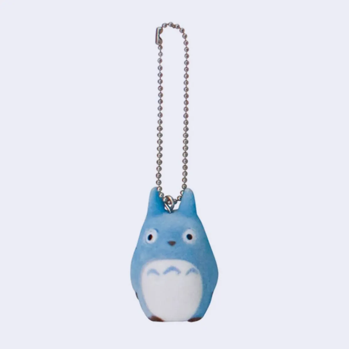 My Neighbor Totoro - Totoro Flocked Charm Keychain (Blue)