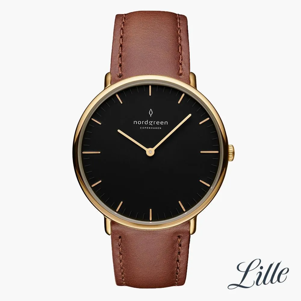 Native | Black Dial - Brown Vegan Leather