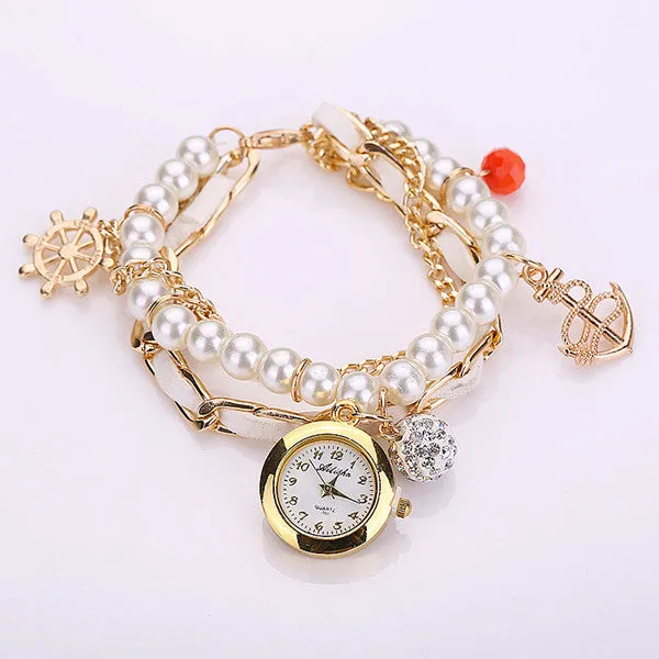 New Arrive Fashion Casual Anchor Bracelet Wristwatch Women Watch Relogios Feminino Ladies Watch