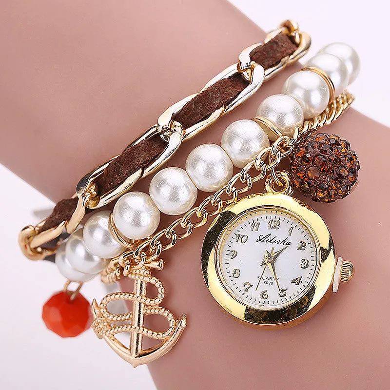 New Arrive Fashion Casual Anchor Bracelet Wristwatch Women Watch Relogios Feminino Ladies Watch