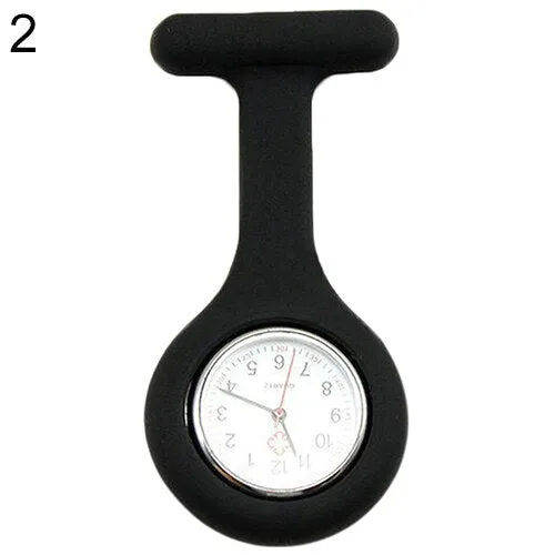 New Cute Silicone Nurse Watch Brooch Fob Pocket Tunic Quartz Movement Watch  N76Y