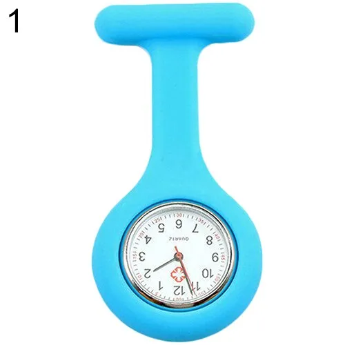 New Cute Silicone Nurse Watch Brooch Fob Pocket Tunic Quartz Movement Watch  N76Y