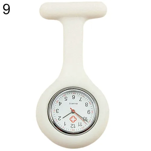 New Cute Silicone Nurse Watch Brooch Fob Pocket Tunic Quartz Movement Watch  N76Y