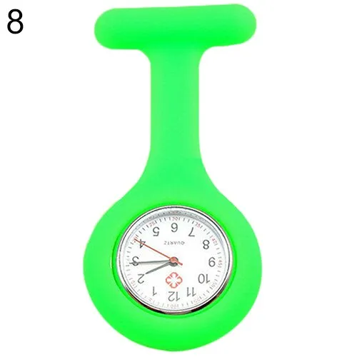 New Cute Silicone Nurse Watch Brooch Fob Pocket Tunic Quartz Movement Watch  N76Y