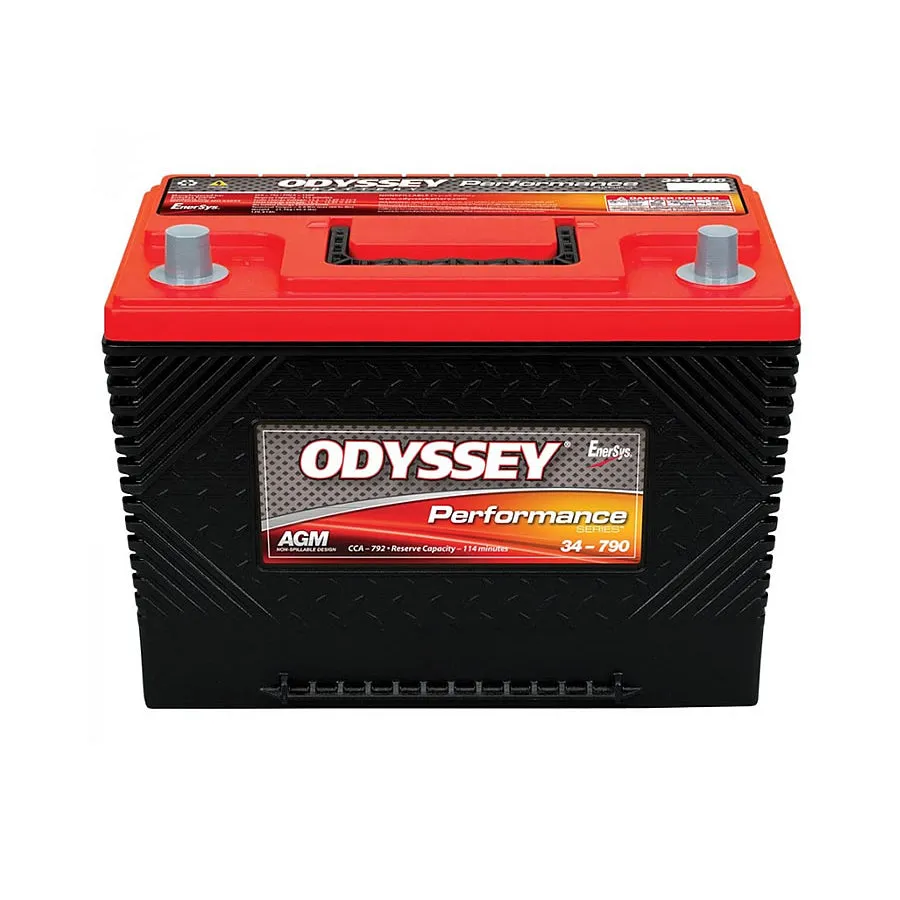 Odyssey Battery Performance Series AGM Battery - 12V - 1500 Cranking amp - Top Post Terminals - 10.80 in L x 7.90 in H x 6.80 in W