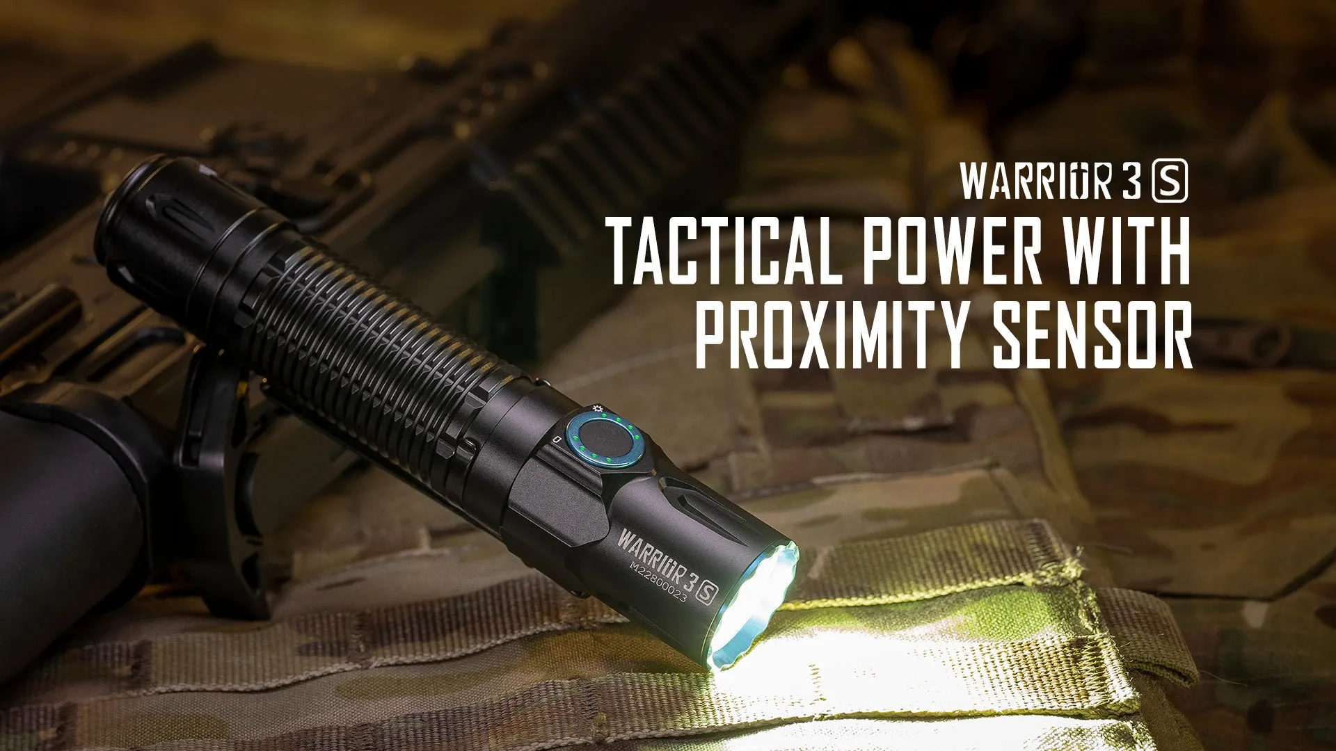 Olight Warrior 3S 2300 Lumen Rechargeable Tactical Flashlight