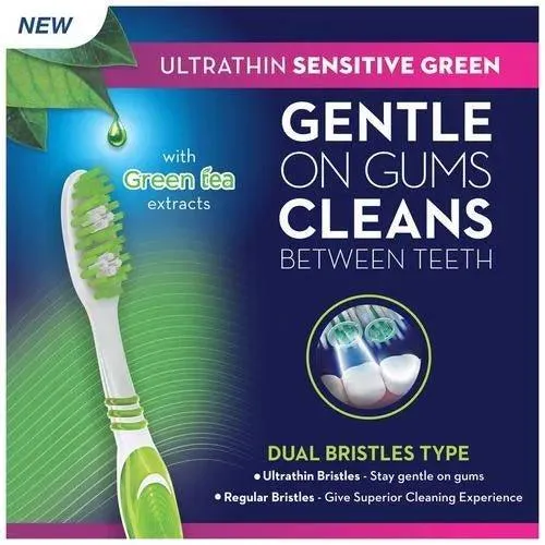 Oral B Ultrathin Green Extra Soft Toothbrush - Sensitive (Buy 2 Get 2 Free)