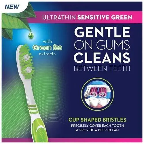 Oral B Ultrathin Green Extra Soft Toothbrush - Sensitive (Buy 2 Get 2 Free)