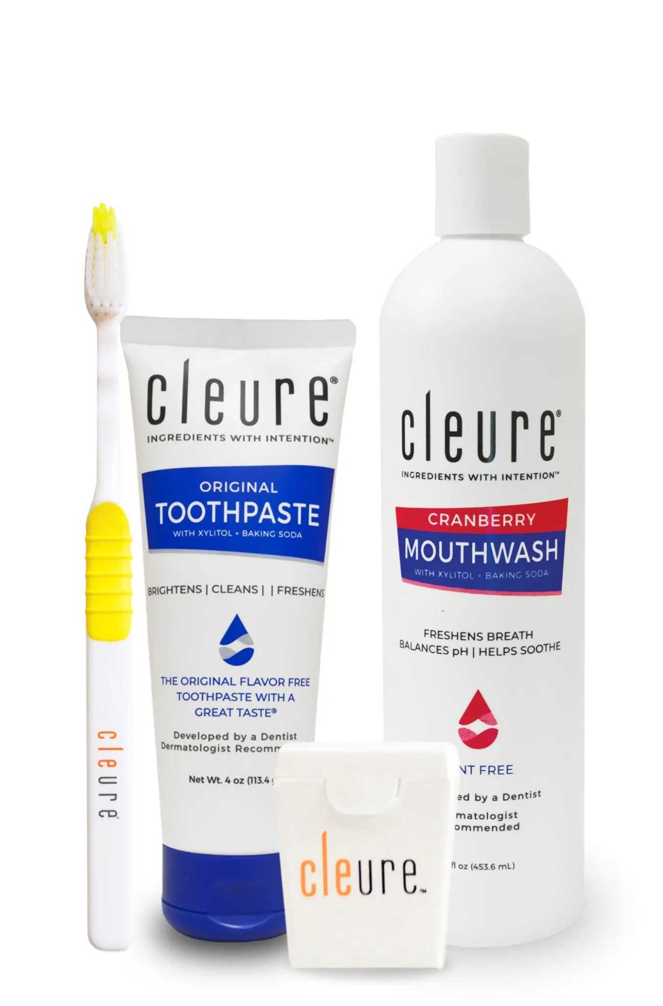 Oral Care Set (Toothpaste, Mouthwash,Toothbrush, Floss)