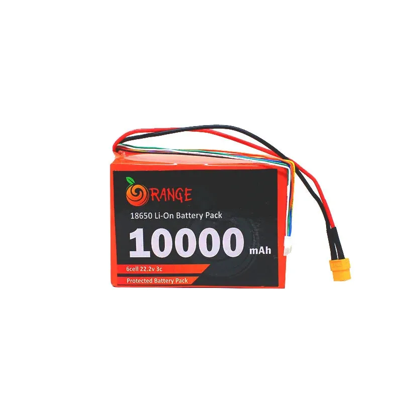 Orange NMC 18650 22.2V 10000mAh 3C 6S4P Li-Ion Battery Pack