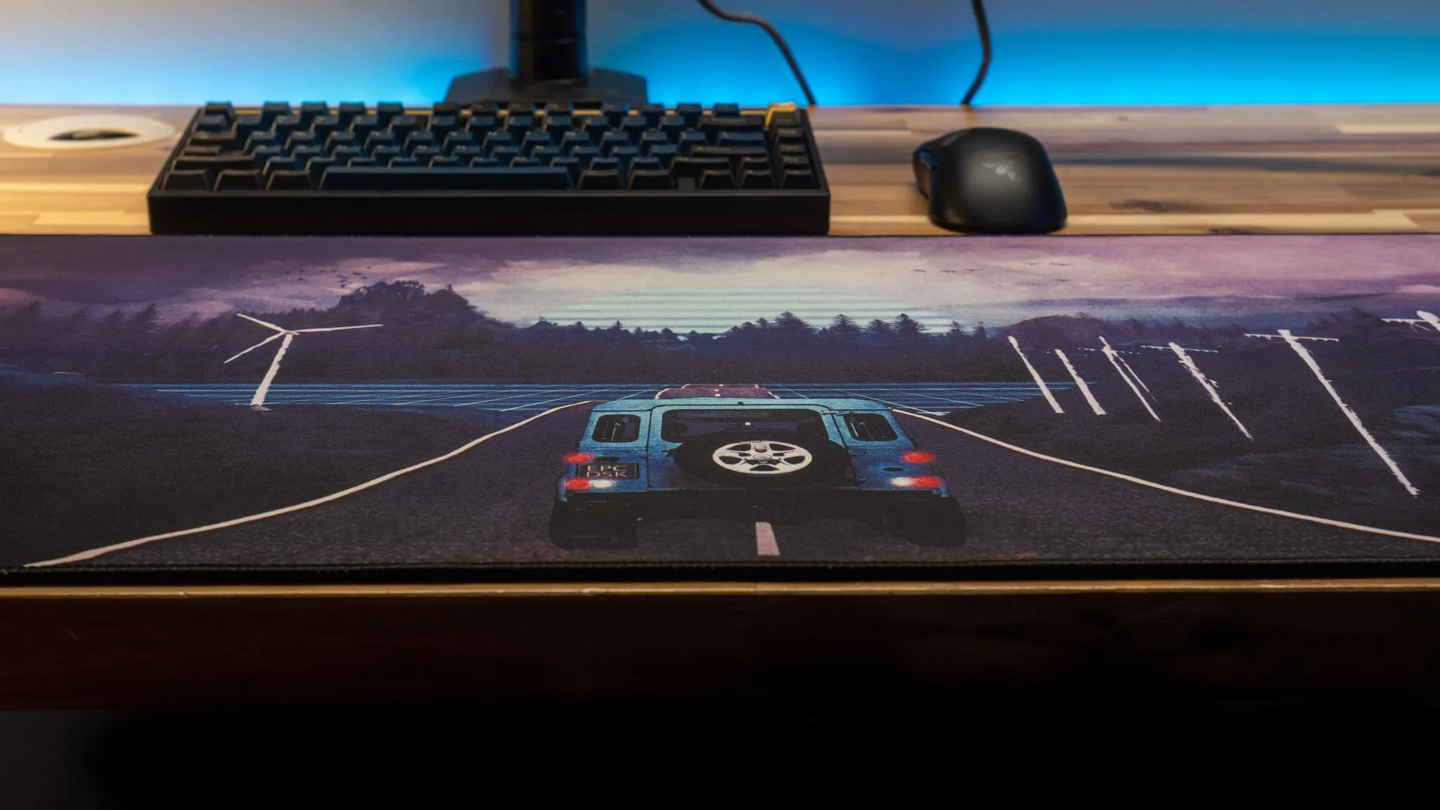 Outrun "Bluewave" Limited Editio Retrowave XL Mouse Pad Deskmat