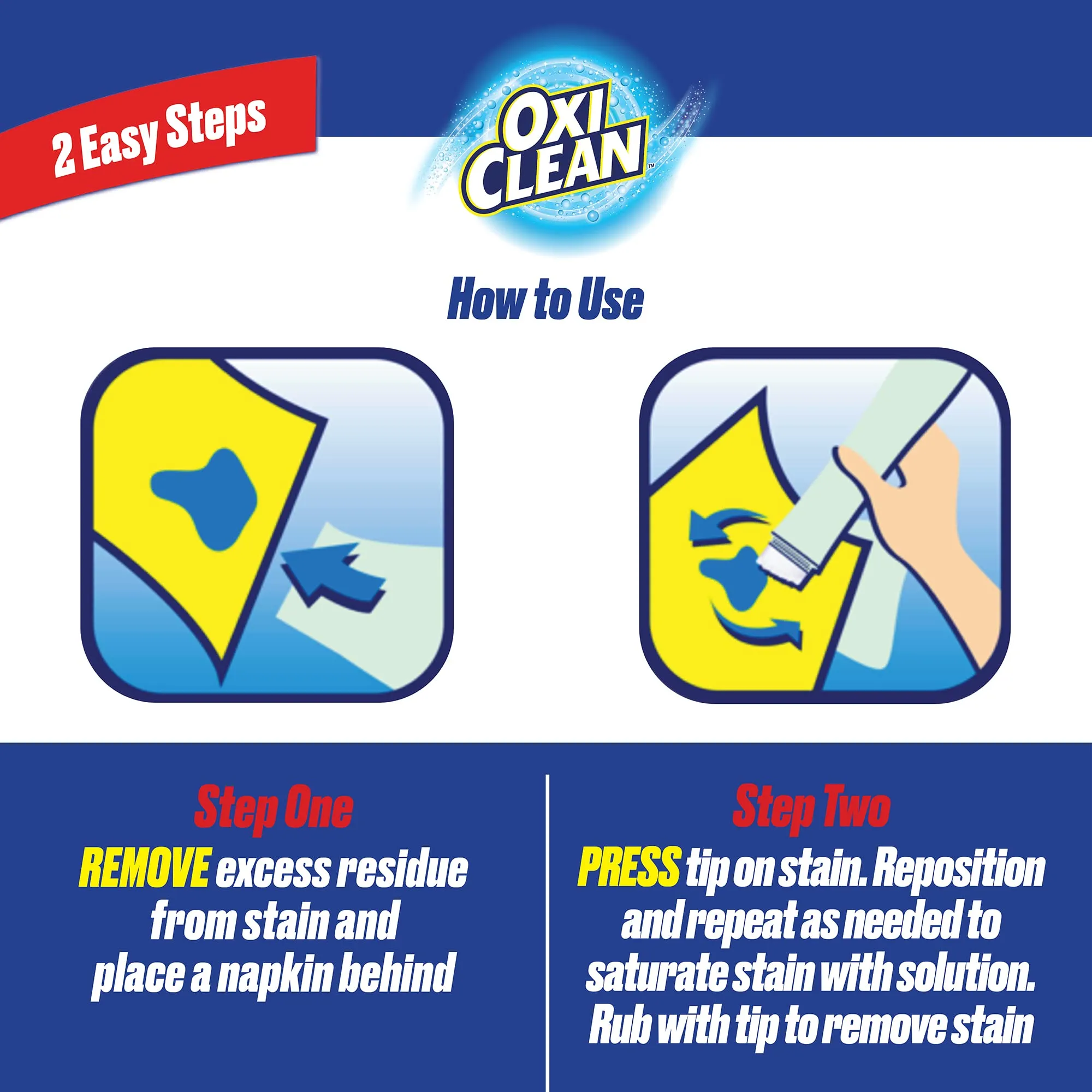 OxiClean OnTheGo Stain Remover Pen 0.73 Fl Oz Pack of 3