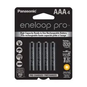 Panasonic Eneloop Pro AAA Rechargeable Battery 4 Pack