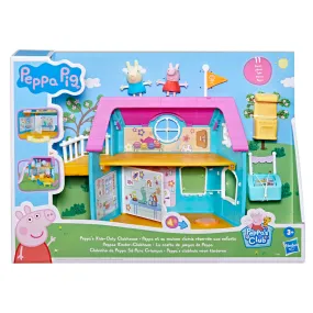 Peppa Pig  Kids-Only Clubhouse Playset with Peppa and Rebecca Rabbit Figures