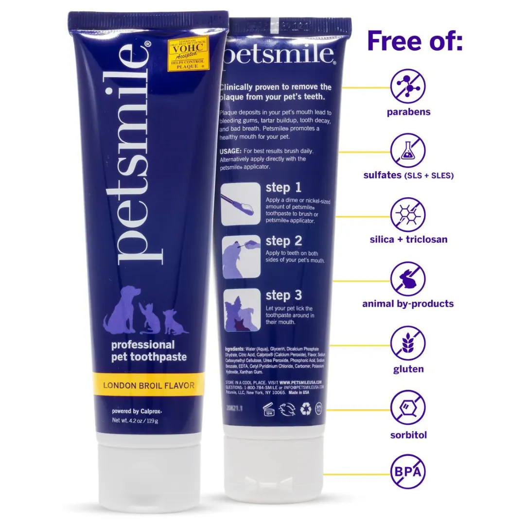 PetSmile London Broil Flavour Professional Pet Toothpaste