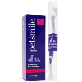 PetSmile Rotisserie Chicken Flavour Professional Pet Toothpaste & Professional Pet Toothbrush Set