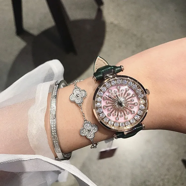 Pink Shell Chassis Women's Watch